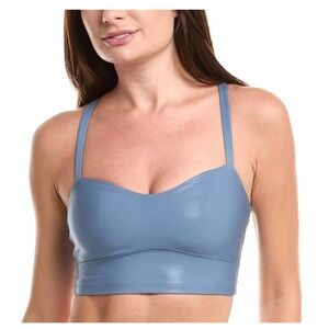 Spiritual Gangster Selena High Gloss Bra Blue SWBR004 Womens Small NWT $88